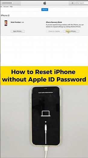 How to Reset iPhone without Apple ID Password #shorts #resetiphone#appleid #unlockiphone