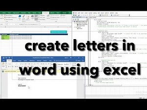 connect excel to word | creating letters in word from excel- vbatip#5