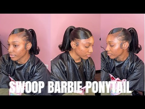 HOW TO: BARBIE PONYTAIL W/ SWOOP BANG