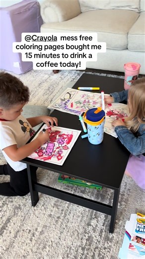 Toddler Gift Idea: @Crayola mess free coloring pages! The perfect stocking stuffer 🎄 #giftguide #giftideas #toddlersoftiktok #homeschool #preschool