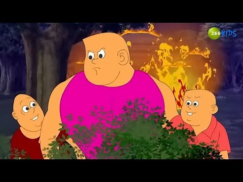 Bantul Save Bacchu And Bicchu From Fire | Bangla Cartoon for Kids | Superhero Story | KidZ
