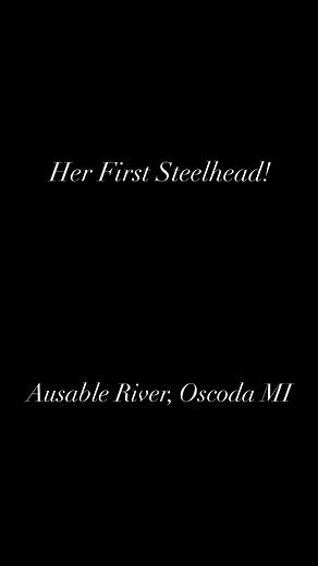 Melanie Creech’s first Steelhead! Ausable River in Oscoda! #windrider #michiganfishingnation #mfntv | Michigan Fishing Nation TV