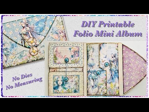 Folio Mini Album - Printable DIY Kit From VectoriaDesigns