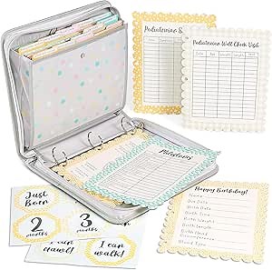 Baby Keepsake and Document Organizer: All-in-One File Storage Binder for Cherished Memories and Essential Records