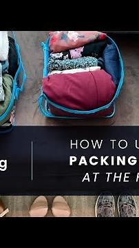 Hotel Unpacking | How to Unpack Luggage With Packing Cubes