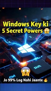 Windows Key Ki 5 Secret Powers 🤯🔥 #shorts