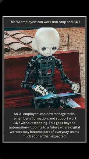 AI Employee Working 24/7? Realistic Robot Using a Tablet | Future of AI Jobs