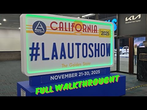 LA auto show 2025 Los Angeles California full car show tour walkthrough no comment