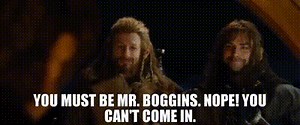 - You must be Mr. Boggins. - Nope! You can't come in.