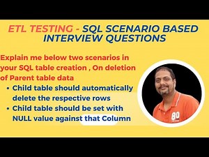 ETL TESTING - SQL Scenario Based Interview Questions on Foreign Key Constraints |Trickiest SQL Query