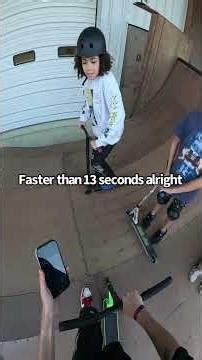 The fastest wins a brand new scooter. 🛴💨 #scooter #challenge #sports #scootering #skatepark #shorts