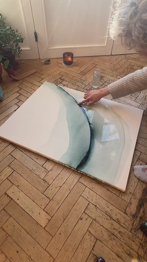 Johanne Bossmann | New painting now available on Etsy.. 💚 . . . #painting #wallart #artforsale #etsyartist #artoninstagram #instaartist #meditativeart... | Instagram