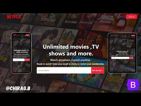 Fully Responsive Netflix Clone Using Bootstrap 5 & JavaScript | Custom CSS3🚀