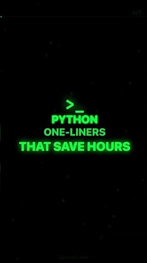 5 Python One-Liners That Replace 10 Lines of Code (2026) #shorts #coding #python
