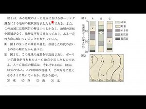理科 地層の傾き