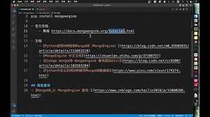 【编程】MongoEngine 数据库MongoDB 对象映射工具 python