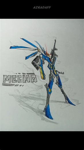 speedraw pt14 mecha #stickman #drawing #stickmandrawing #art #fyp #speedraw #speedrawing #mecha