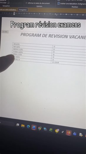 Amine Mhd Ben on Instagram: "Program de révision hope yeawnkom chwiya #reel #dz #viralreels #usthb #university"