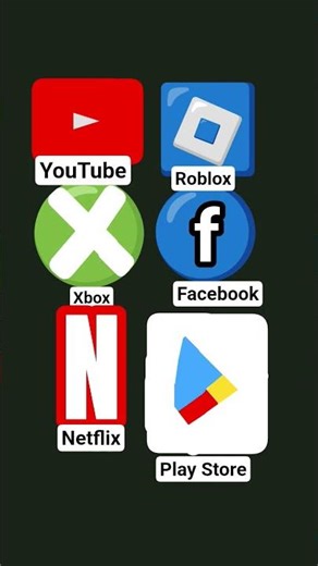 eu fiz a play Store Roblox Facebook YouTube Xbox Netflix