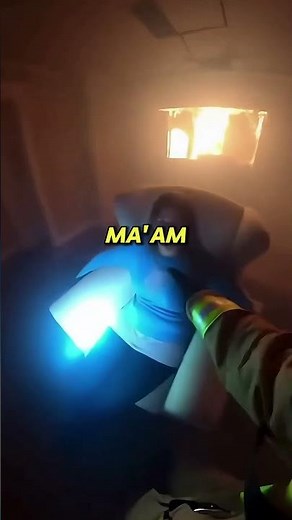 Firefighter Rescues Mother From Fire!