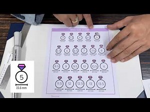 Measure Ring size using chart