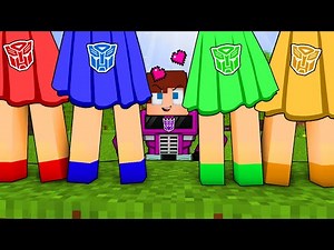 JJ Decepticon Fell in Love with Girls Transformer Autobots - Maizen Minecraft Animation