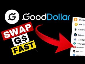 Swap ANY Crypto with GoodDollar! G$ Token Swap to CELO Tutorial [GoodDapp]