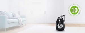 10 years motor guarantee for bagged and bagless vacuum cleaners | Bosch