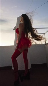 Long Hair Beauty in Wild Wind 🌬 Extremely Long Hair Dancing with the Evening Wind 🌅Watch Full Video