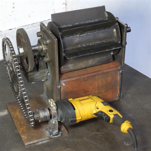 356K views · 2.8K reactions | Homemade Drill Powered Multi Blade Drum...