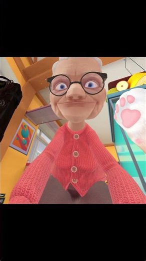 I tried feeding my grandma a bomb #iamcat #funny #vr