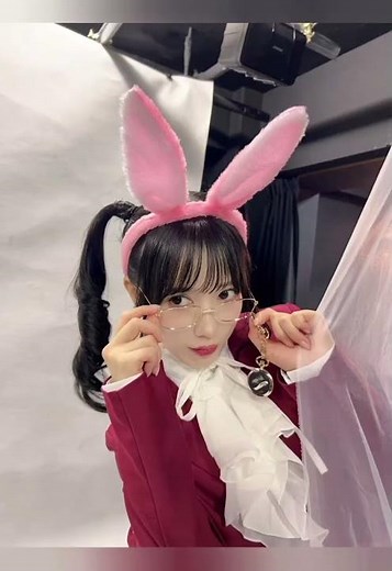 小湊よつ葉(よっつん)朗読劇『不思議の国のアリス』うさぎ🐰役のよっつん昨日初日の今日は千秋楽‼️😅 #小湊よつ葉朗読劇不思議の国のアリスうさぎ役 #よっつん朗読劇