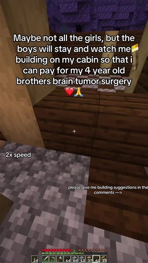 Building a Minecraft Cabin for My Brother's Surgery