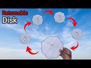 Paper Returnable Disk Boomerang Tutorial | 100% Returns back | Diy Crafts Boy