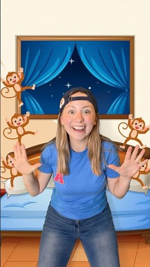 Five Little Monkeys Jumping on the Bed- Toddler Learning - Ms. Alyssa & Baby Bandstand
