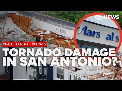 Drive through the RIM and watch footage of the San Antonio tornado damage