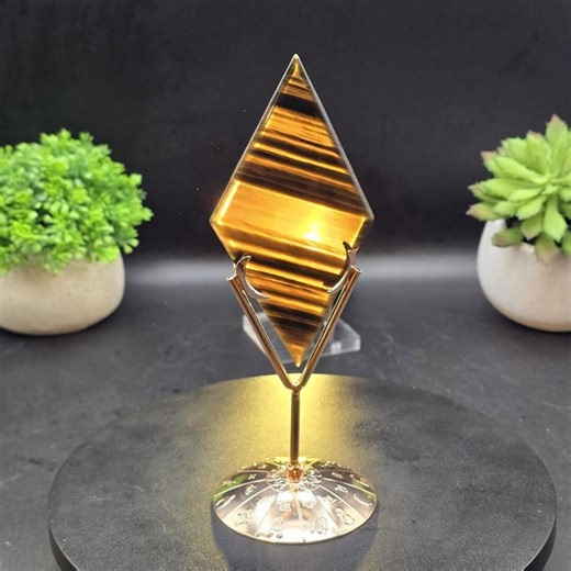 Rare Iced Obsidian Diamond With Rose Gold Stand - Etsy Australia