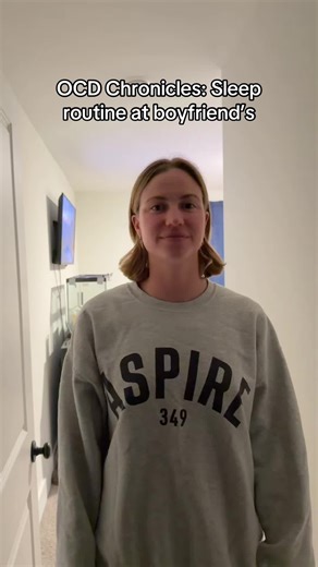 Step by step routine for sleeping *NOT AT HOME* highly requested🙏🏼🤭 lmk if I’m crazy #fyp #ocd #foryoupage #ocdchronicles #sleepover also Aidan is famous so here’s his tik tok @AidsDuffy