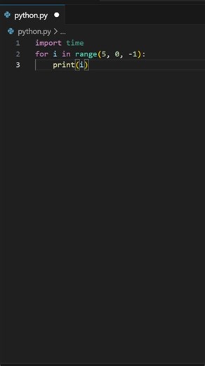 Countdown Timer ⏰ Code of Python 🐍 #code #viral #programminglanguage