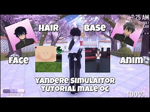 YANDERE SIMULAITOR - TUTORIAL MALE OC USING TARO BASE! FACE, BASE, HAIR, ANIMATIONS!