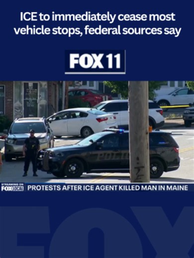 U.S. Immigration and Customs Enforcement agents have been instructed to suspend most vehicle stops nationwide during immigration enforcement operations, according to federal sources. #ICE #immigration