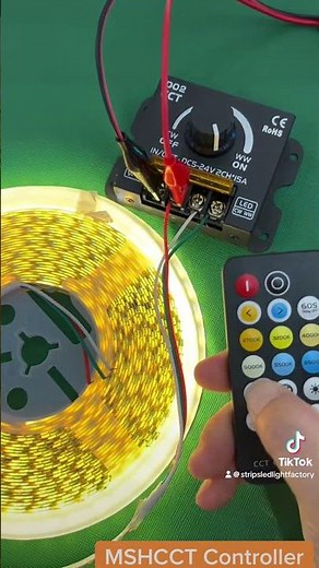 CCT LED Controller Dimmable | Adjust Brightness & Color Temperature (Warm to Cool White)