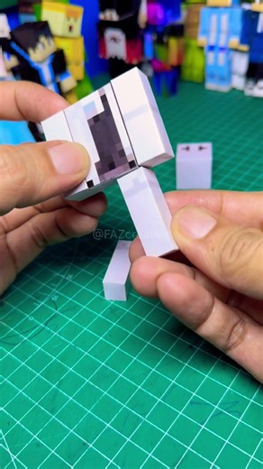 Papercraft Minecraft subscriber @michimhisha #shorts