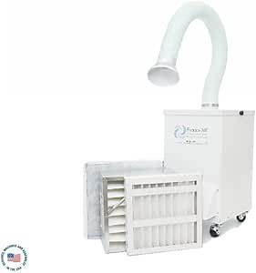 Extract-All Compact Dust & Smoke Extractor - 350 CFM, Portable Dust Remover with Suction Hose for Wire Stripping, Jewelry Buffing, Sanding, Dental Grinding, Welding