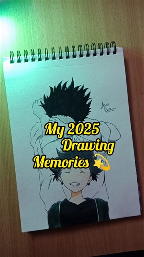 2025 Through My Sketchbook ❤️🫠 | Anime Drawing Recap #art #drawing #anime #shorts #memories