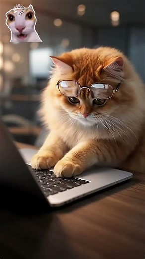 Typing cat 🐱 😂🚀