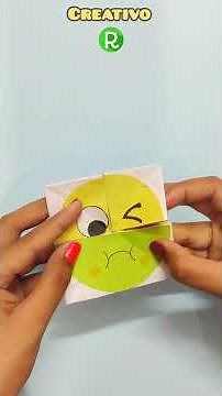 Emoji Paper Magic Card | DIY Face Changer Tutorial | Funny Emoji Ideas