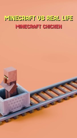 Minecraft vs real life blender animation #blender #3dart #3danimation #minecraft #minecraftshorts