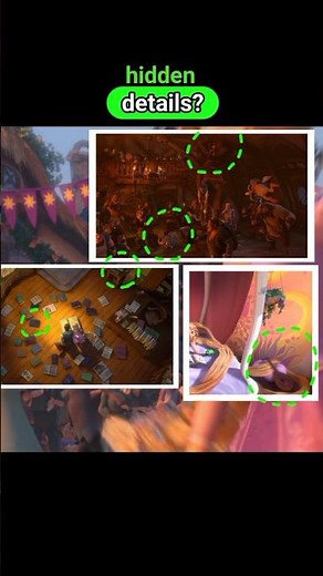 Hidden details of the movie Tangled #disney #tangled