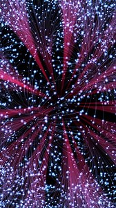 A Vibrant Abstract Visualization of Space Featuring Stars, Energy Pulses, and Colors